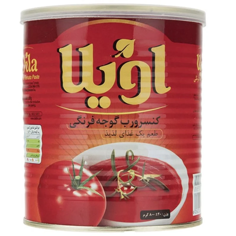 کنسرو گوجه فرنگی اویلا مقدار 800 گرم